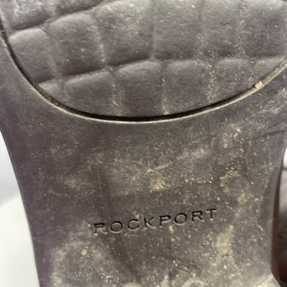 Rockport Brown Leather/Felt Fashion Knee High Riding Boots K58850 Women - 9.5 - Picture 9 of 12